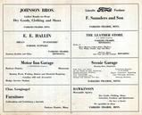 Johnson Bros., F. Saunders, E.E. Hallin, The Leather Store, C. Fortwengler, Chas. Gengnagel, Hawkinson, Otter Tail County 1925